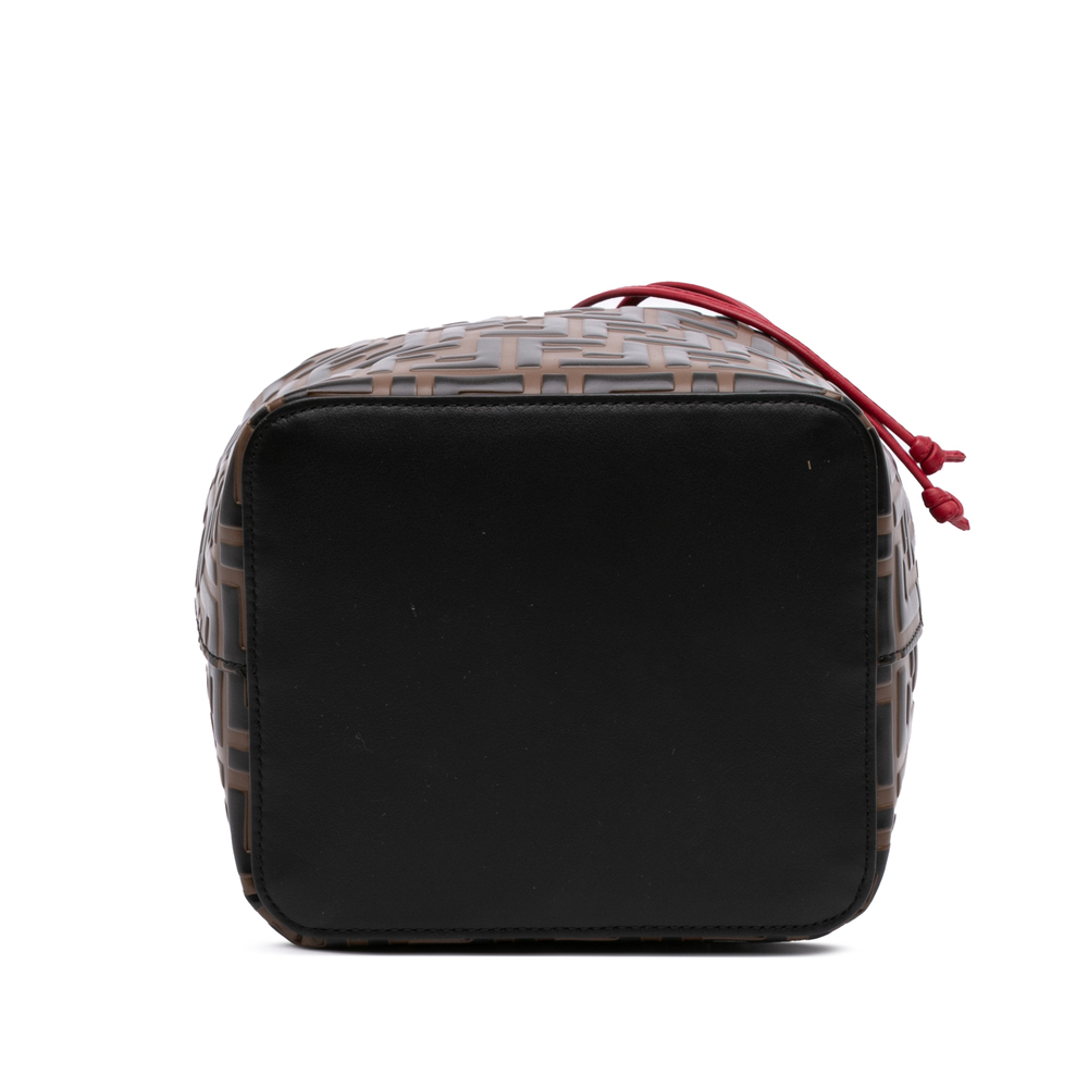 Pre-Loved Fendi FF 1974 Embossed Leather Mon Tresor Bucket Bag - Picture 3 of 7